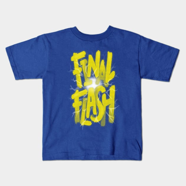 Final Flash Kids T-Shirt by c0y0te7
